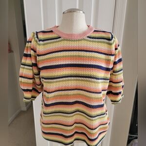 Striped knit blouse by Eloquii